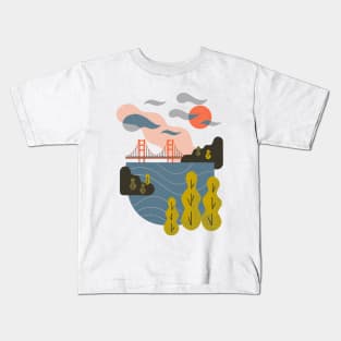 Bay Sunset Kids T-Shirt